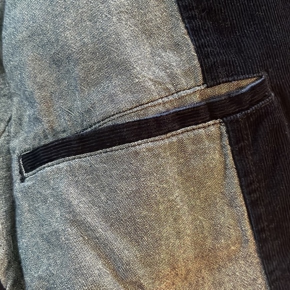 𝅺J.CREW Mens Navy Classic Corduroy Blazer Jacket Slim Fit M - Picture 12 of 16